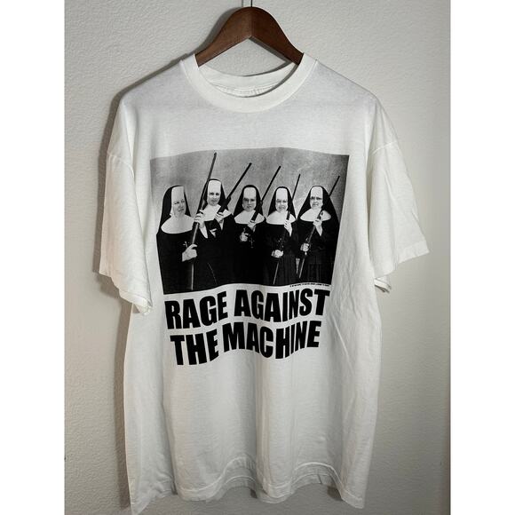 Rage Against the Machine "Nuns and Guns" Vintage Reprint SofTee Tag - Picture 1 of 7